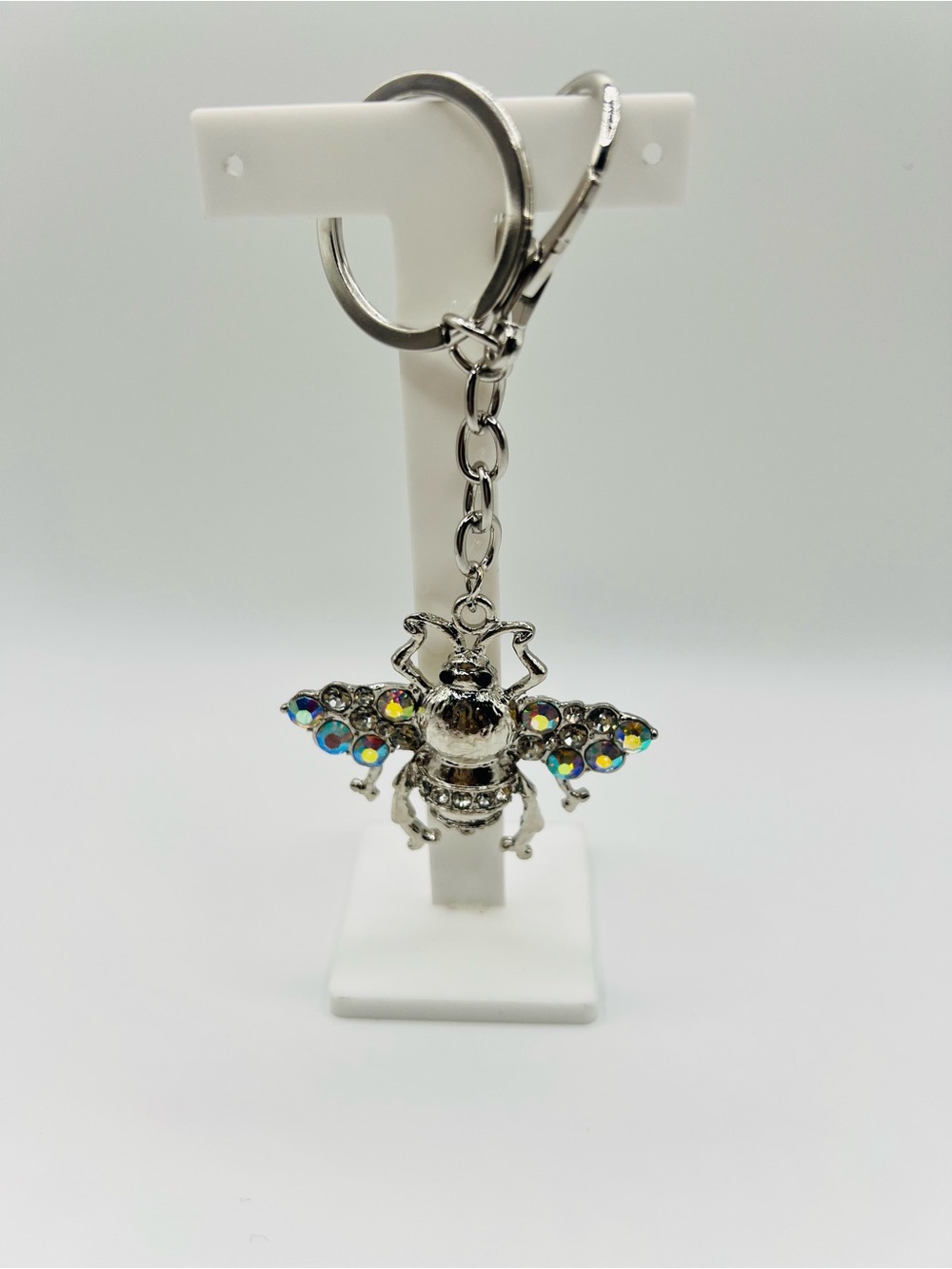Crystal Bee Keychain - Iridescent Wings